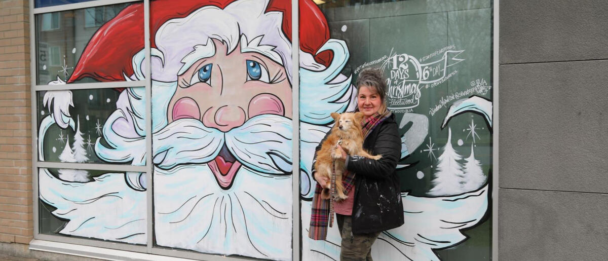 Sparkle by Sylvia Window Mural Painter-Artist