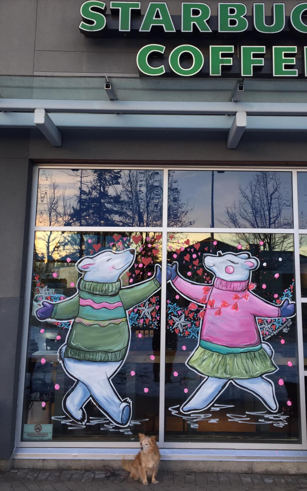 Window Mural Painting Vancouver Surrey BC @sparklebysylvia