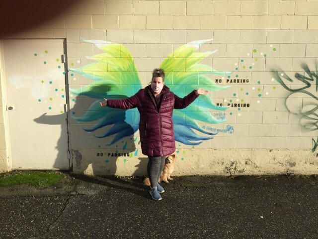 Sparkle by Sylvia Window Mural Painter-Artist