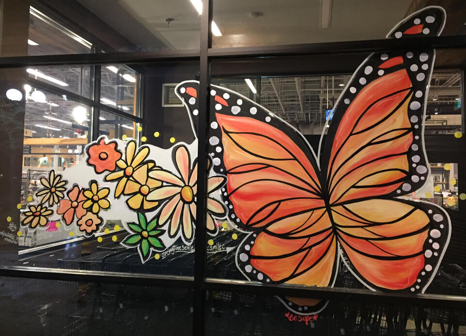Vancouver Window Painting @sparklebysylvia