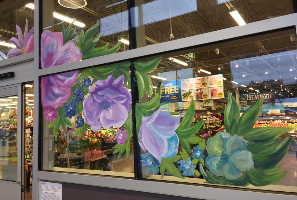 Vancouver Window Painting @sparklebysylvia