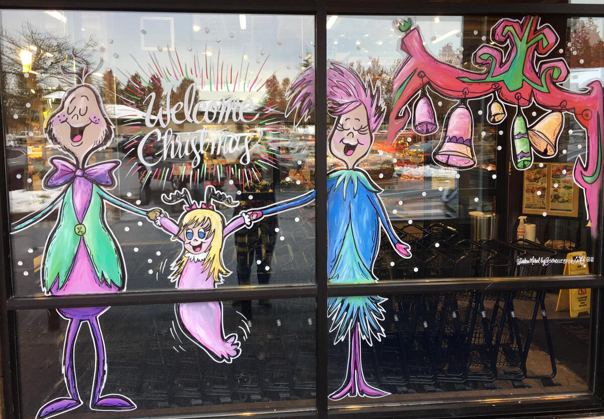 Sparkle by Sylvia Window Mural Painter-Artist