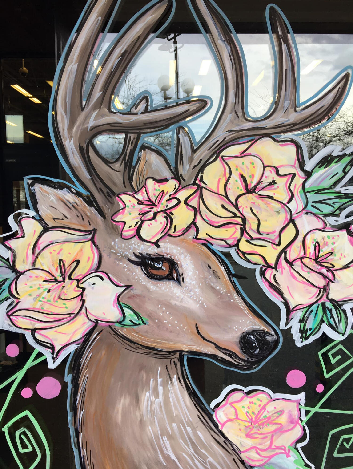 Sparkle by Sylvia Window Mural Painter-Artist