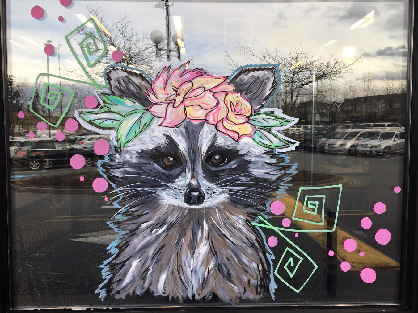 Sparkle by Sylvia Window Mural Painter-Artist